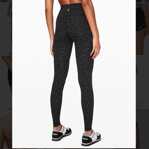 Lululemon Wunder under 28” tights (cheetah print)